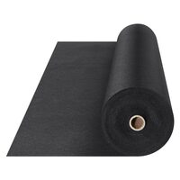 Folie netesuta pentru stabilizare alei, anti-buruieni, Vevor, polipropilena, tesuta, neagra, 1x50 m, 150 g/㎡, Rezistenta tractiune 120 N 