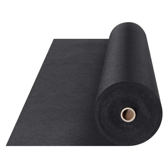 Folie netesuta pentru stabilizare alei, anti-buruieni, Vevor, polipropilena, tesuta, neagra, 1x50 m, 150 g/㎡, Rezistenta tractiune 120 N 
