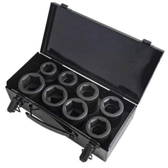 Set 8 chei tubulare de impact JBM JB-52348, 1", 24-41 mm, hexagonale