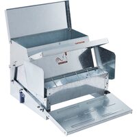 Hranitoare automata pentru pasari Vevor capacitate 11 kg, Otel zincat, 480 x 405 x 285 mm, Inchidere magnetica