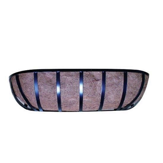 Suport pentru flori din cocos si metal Strend Pro CocoH-39, dimensiune  61x17x18cm, oval
