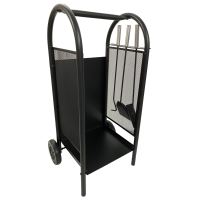 Suport mobil pentru lemne Strend Pro Homefire LR802, otel, cu 3 unelte, 35x31x81 cm