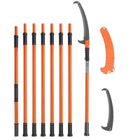 Fierastrau extensibil Vevor lungime 2.24-8.24 m, elemente din fibra de sticla, Lama otel carbon