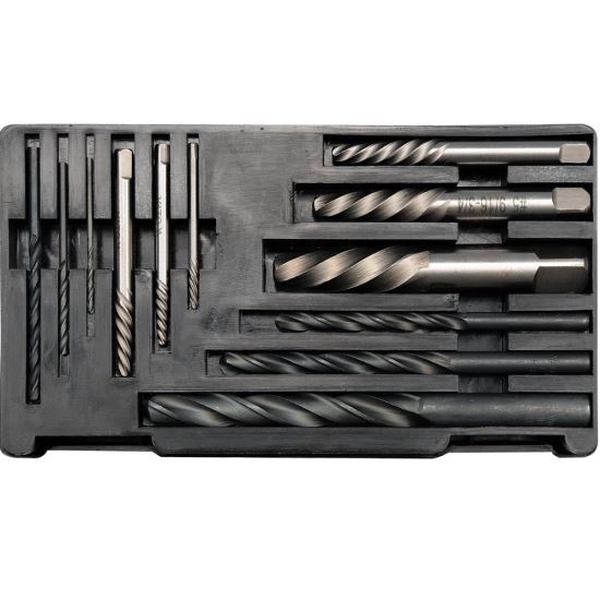 Set dispozitive Yato YT-0591, pentru extras suruburi rupte, 12 buc, HSS