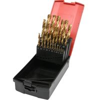 Set burghie titan pentru metal, Yato YT-44676, 25 buc, HSS TiN, 1-13mm