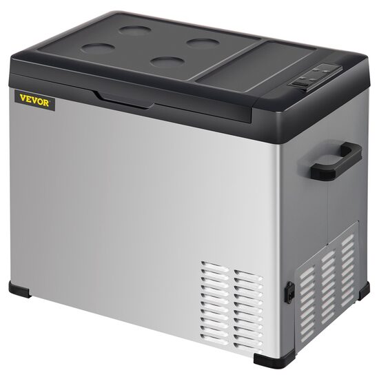 Lada frigorifica cu compresor Vevor Bluetooth, USB, Led, 12/24 V DC, 110-240 V AC, capacitate 30 l, -20 ℃ pana la 0 ℃, 650 x 375 x 357 mm 