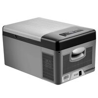 Lada frigorifica cu compresor Vevor Bluetooth, USB, Led, 12/24 V DC, 110-240 V AC, capacitate 15 l, -20 ℃ pana la 10 ℃, 598 x 320 x 260 mm