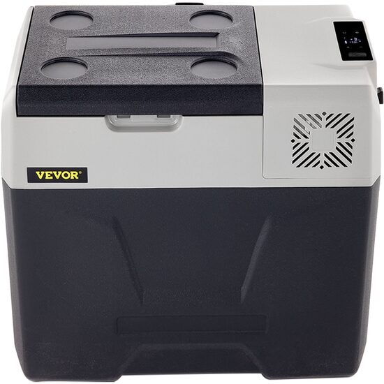 Lada frigorifica cu compresor Vevor Troller, Bluetooth, USB, Led, 12/24 V DC, 110-240 V AC, capacitate 50 l, -20 ℃ pana la 20 ℃, 631 x 378 x 550 mm