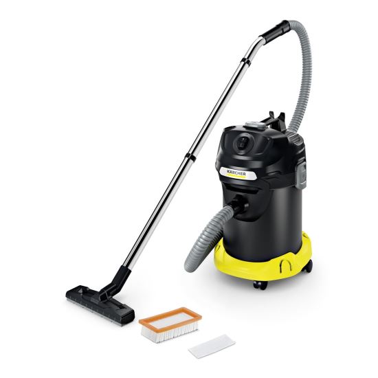 Aspirator uscat pentru cenusa Karcher AD 4, putere 600W, container metal 17 l