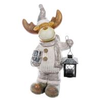 Decoratiune de craciun, Strend Pro Orbit, Ren cu lampa, 41 cm 