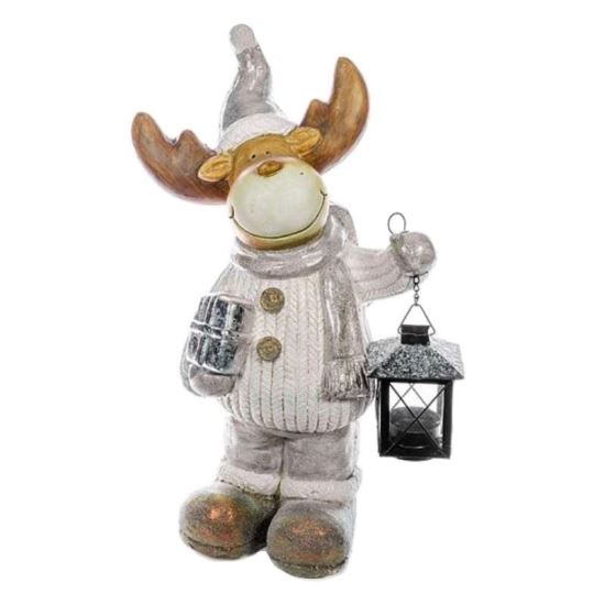 Decoratiune de craciun, Strend Pro Orbit, Ren cu lampa, 41 cm 