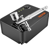 Kit aerograf multifunctional cu compresor, 3 duze 0.2, 0.3, 0.5 mm, 10 l/min, 2 Bar