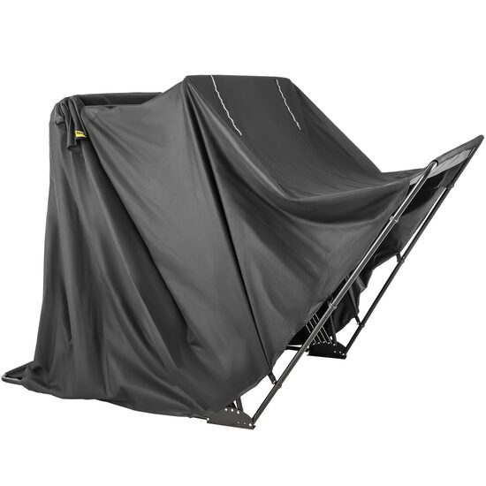 Cort pentru motociclete Vevor 340x137x190 cm, structura aluminiu, Pliabil, UV, Impermeabil, Incuietoare cu cifru