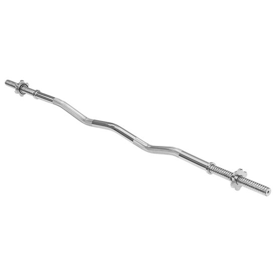 Bara filetata pentru greutati, Reglabila, Cromata, Lungime 120 cm, max 60 kg