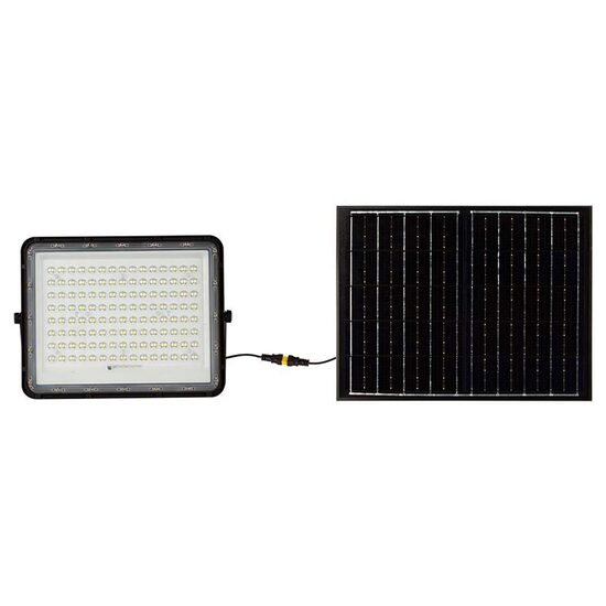Proiector led cu incarcare solara 20 W, 1800 lm, 6400K, IP65, Aluminiu
