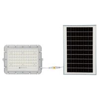 Proiector led cu incarcare solara 15 W, 1200 lm, 6400K, IP65, Aluminiu, Alb
