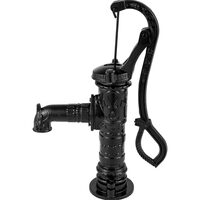 Cismea pentru gradina, Fonta Antique, adancime de pompare max 6 m, Negru, 40 x 15 x 68 cm