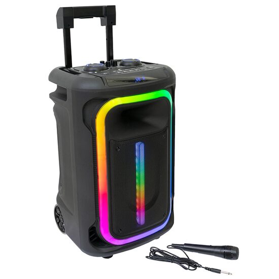 Boxa portabila 120 W, Bluetooth, USB, microSD, AUX, 1 intrare chitara si 2 intrari microfon 