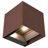 Aplica solara pentru gradina, 9 W, 4000 K, 860 lm, Maro, IP 65, Li-Ion, Aluminiu, Senzor lumina