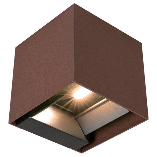 Aplica solara pentru gradina, 9 W, 4000 K, 860 lm, Maro, IP 65, Li-Ion, Aluminiu, Senzor lumina