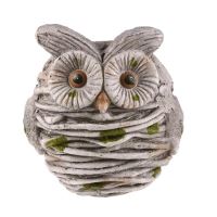 Ghiveci decorativ Strend Pro Bufnita, ceramica, 27.5 x 24 x 30 cm