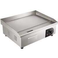 Plita electrica Vevor Inox Plancha 3000 W, suprafata de gatit otel 540x300 mm 