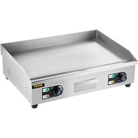 Plita electrica Vevor Plancha Inox 3200 W, suprafata de gatit fonta 660 x 400 mm