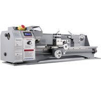 Mini strung pentru metal Vevor 1100 W, Distanta dintre centre 750 mm, 50-2250 rpm
