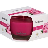 Lumanare parfumata Bolsius Jar True Scents 50/80 mm, bujor