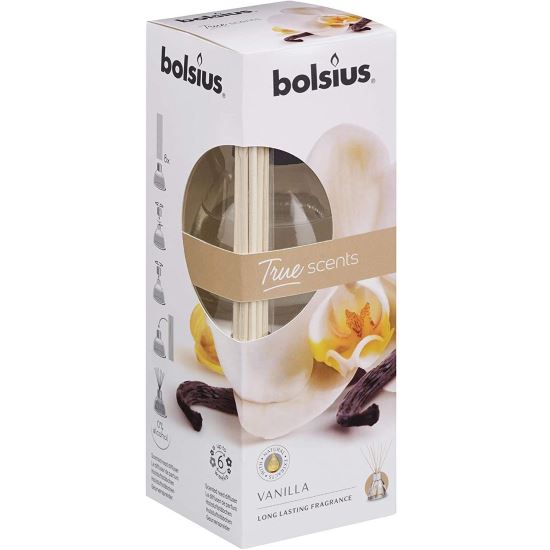 Odorizant cu betisoare Bolsius True Scents Vanilie, 45ml 