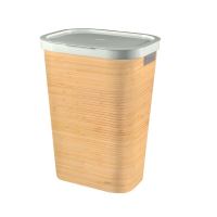Coș de rufe din plastic Curver Infinity Bambus, plastic, capacitate 59L 