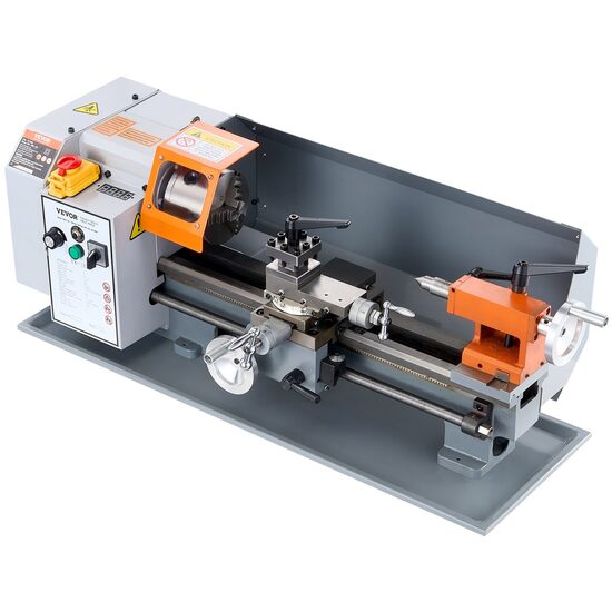 Mini strung pentru metal 500 W, Distanta dintre centre 355.6 mm, 0-2200 rpm