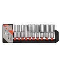 Set chei tubulare Yato YT-38861, 10 piese, 1/2", Cr-V