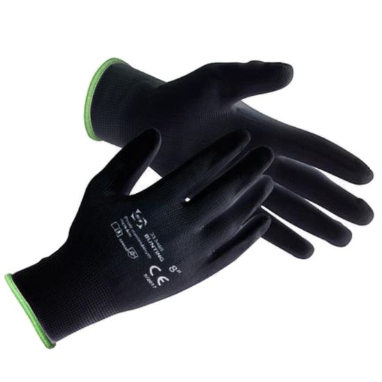 Mănuși de lucru Strend Pro Brotula Black 9, cu strat de latex, marimea M