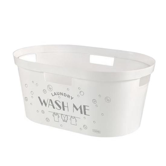 Coș de rufe din plastic Curver Wash Me, plastic, capacitate 39L