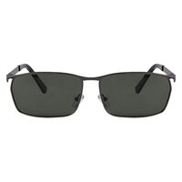Ochelari de soare polarizati, filtru UV, dimensiune lentila 63/36 mm, negru, Rame metal