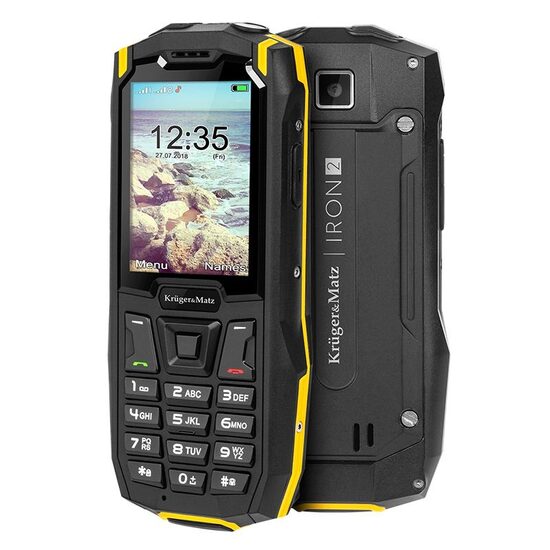 Telefon mobil Iron Heavy-Duty, IP68, 32 MB RAM, 32 GB HDD, Dual Sim, Funcție power bank, 132x61x20 mm