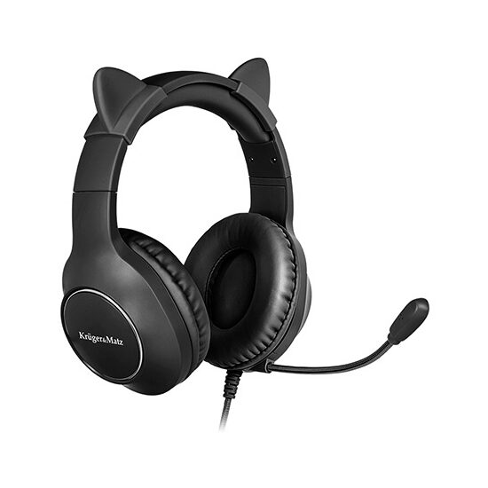 CASTI GAMER KIDS KRUGER&MATZ NEGRU