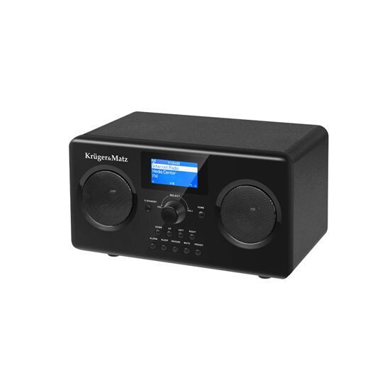 Aparat radio cu internet Wi-Fi, FM, 2x2 W, Negru, 220-240 V