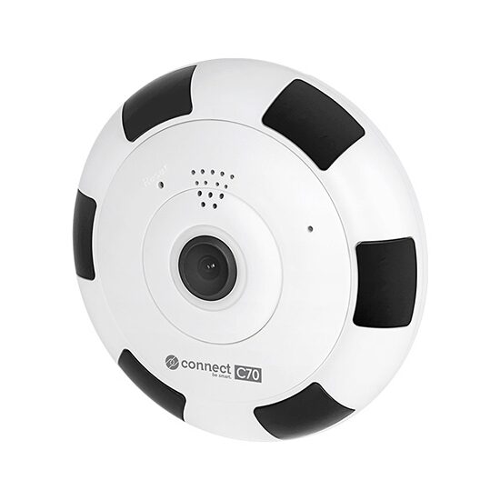 Camera de supraveghere C70 WiFi, 3 Mpx, Interior, Conectare Telefon / PC, Night Vision, 2048x1536 px, aplicație, Difuzor, Microfon, unghi larg de vizualizare de 360 ​​de grade