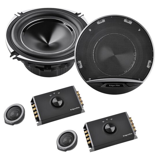 Set 2 difuzoare auto 6 inch, max 120 W, 2 x Tweetere si filter, Raspuns in frecventa 80-20kHz, Impedanta 4 Ohm
