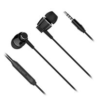 Casti cu fir In-Ear, Microfon, Jack, Dimensiune difuzor 10 mm, Negru