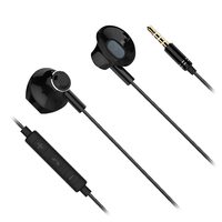 Casti cu fir In-Ear, Microfon, Jack, Dimensiune difuzor 14.2 mm, Negru