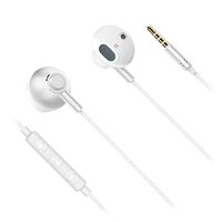 Casti cu fir In-Ear, Microfon, Jack, Dimensiune difuzor 14.2 mm, Alb