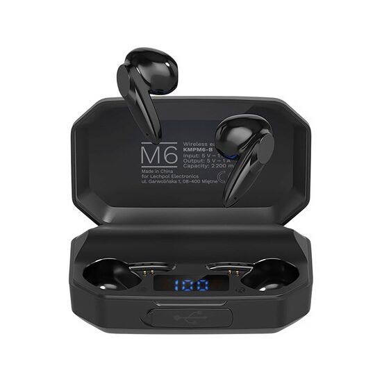 Casti On the ear, K&M, Bluetooth, Wireless, diametru difuzor 13 mm, Timp de lucru 5 ore, Etui si powerbank