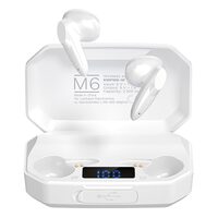 Casti On the ear, K&M, Bluetooth, Wireless, diametru difuzor 13 mm, Timp de lucru 5 ore, Etui si powerbank, Alb