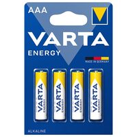 Set 4 baterii alcaline Varta LR03, AAA, 1.5 V