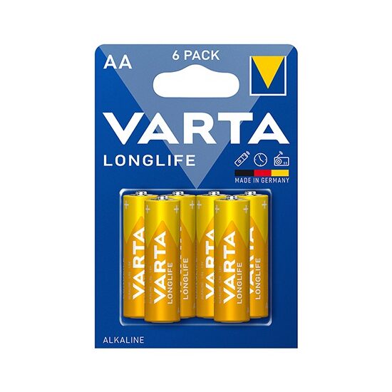 Set 2 baterii alcaline Varta Longlife LR14, marime C, 1.5 V