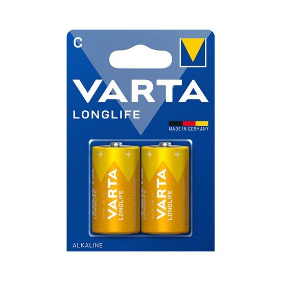 BATERIE ALCALINA LR14 BLISTER 2 BUC VARTA LONGLIFE