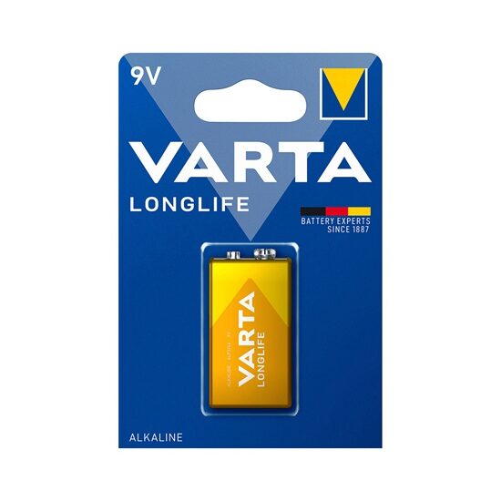 Baterie alcalina Varta Longlife, 9 V, 6LP3146